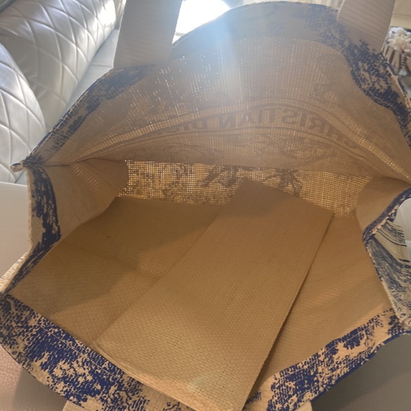 DIOR RIVIERA TOILE RAFFIA TOTE⭐️NEW - Picture 5 of 5